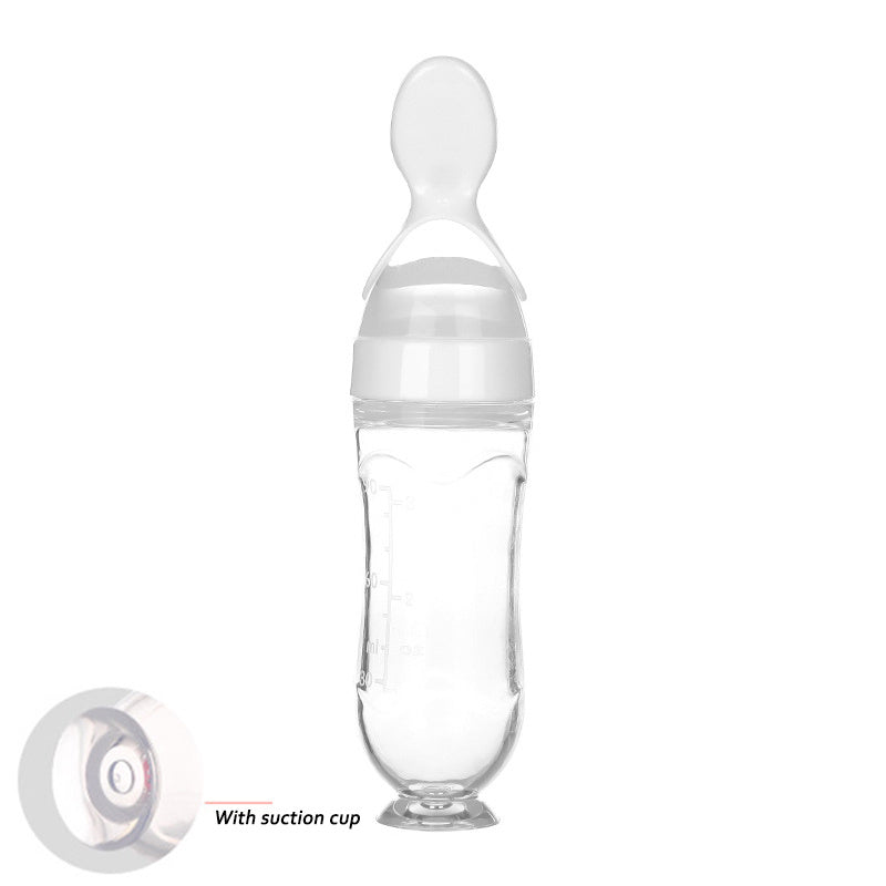 Silicone Baby Feeding Spoon Bottle