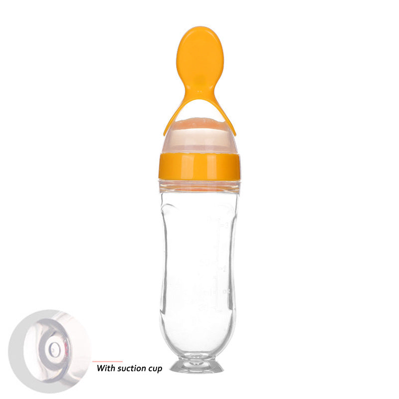Silicone Baby Feeding Spoon Bottle