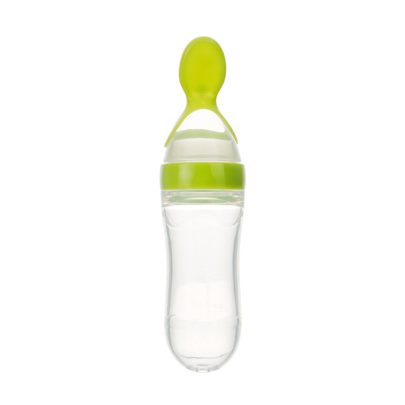 Silicone Baby Feeding Spoon Bottle