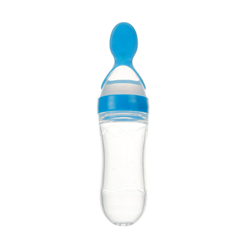 Silicone Baby Feeding Spoon Bottle