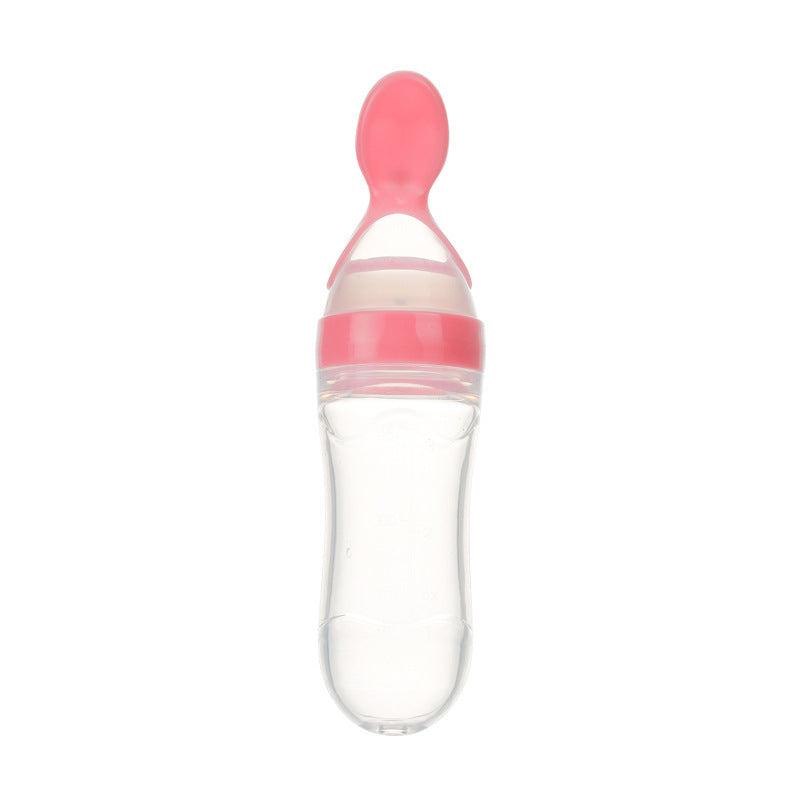 Silicone Baby Feeding Spoon Bottle