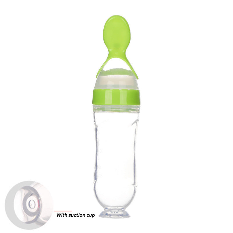 Silicone Baby Feeding Spoon Bottle