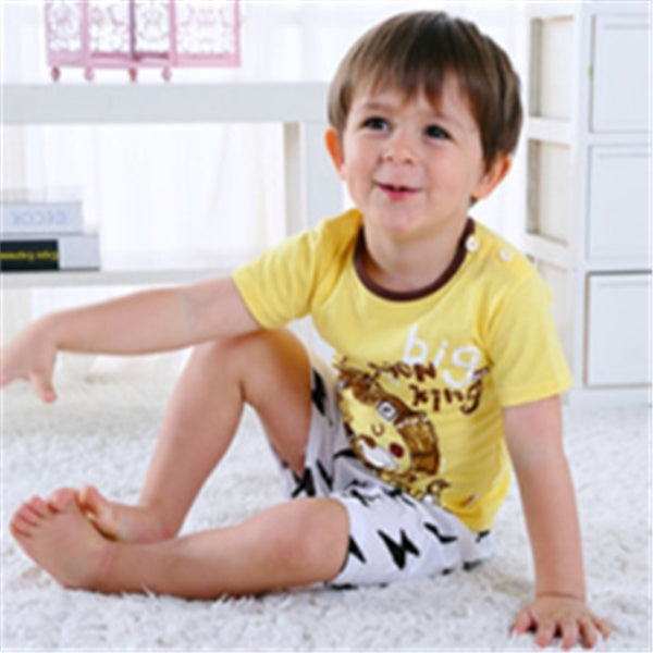 Baby Cartoon Summer Outfit Set